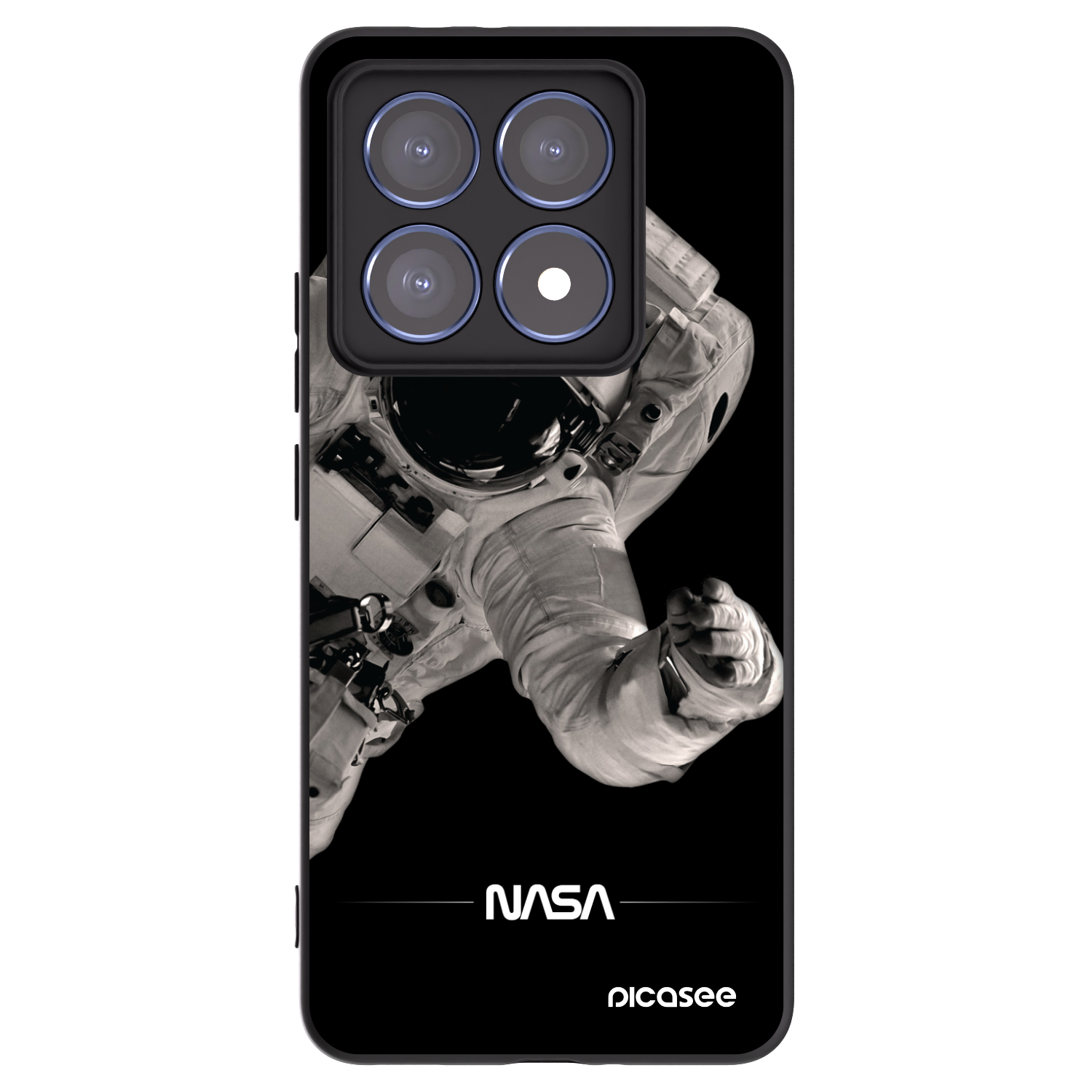 Picasee silikonový černý obal pro Xiaomi 14T Pro - Astronaut Big