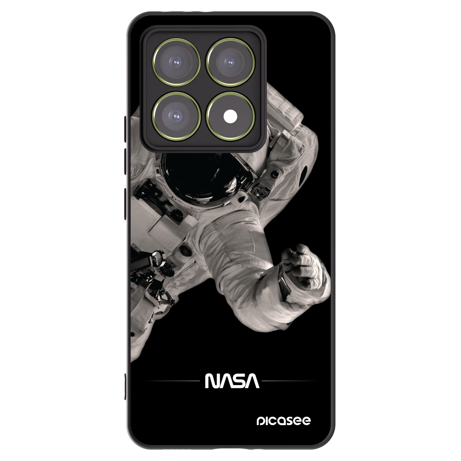 Picasee silikonový černý obal pro Xiaomi 14T - Astronaut Big