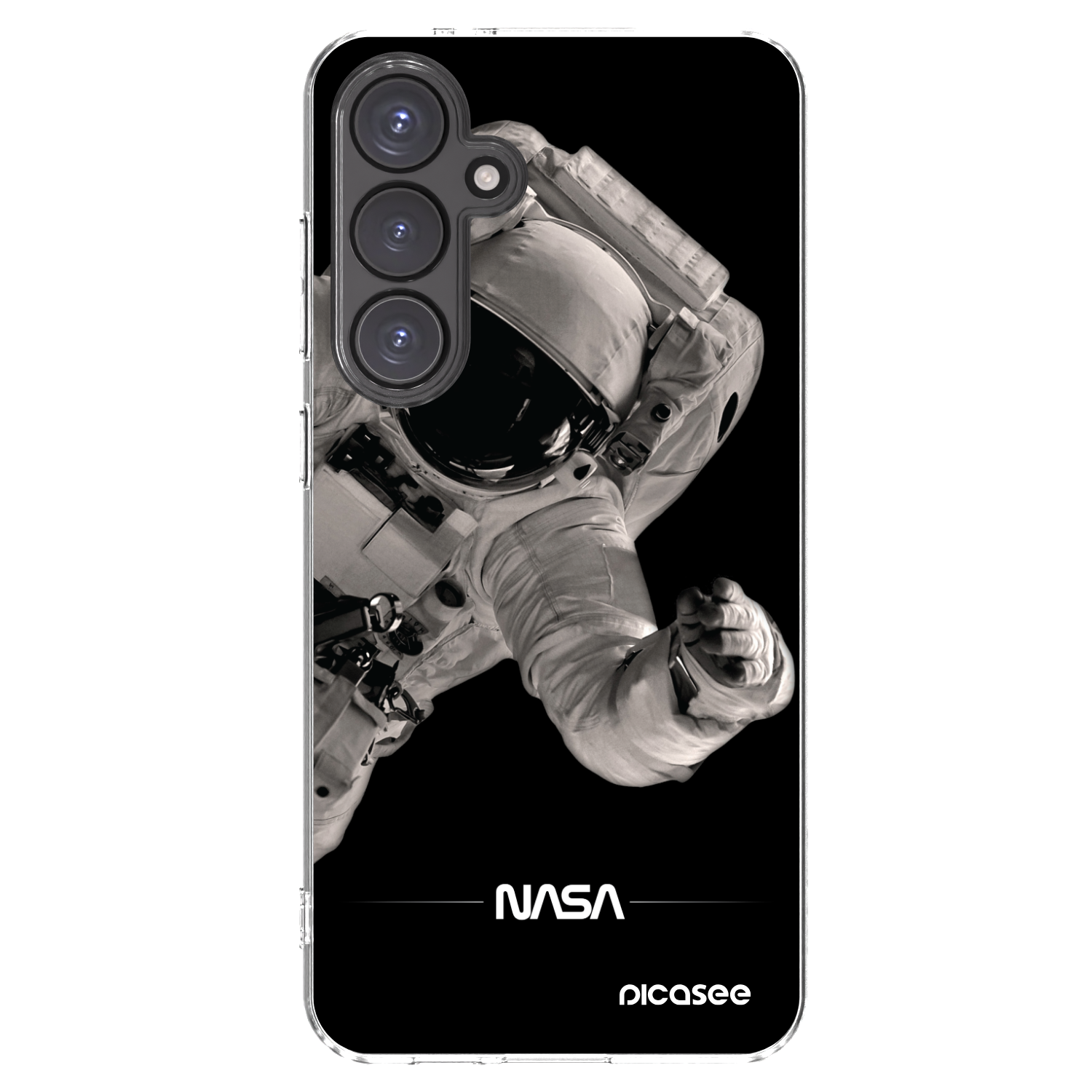Picasee silikonový průhledný obal pro Samsung Galaxy S24 FE S721B - Astronaut Big