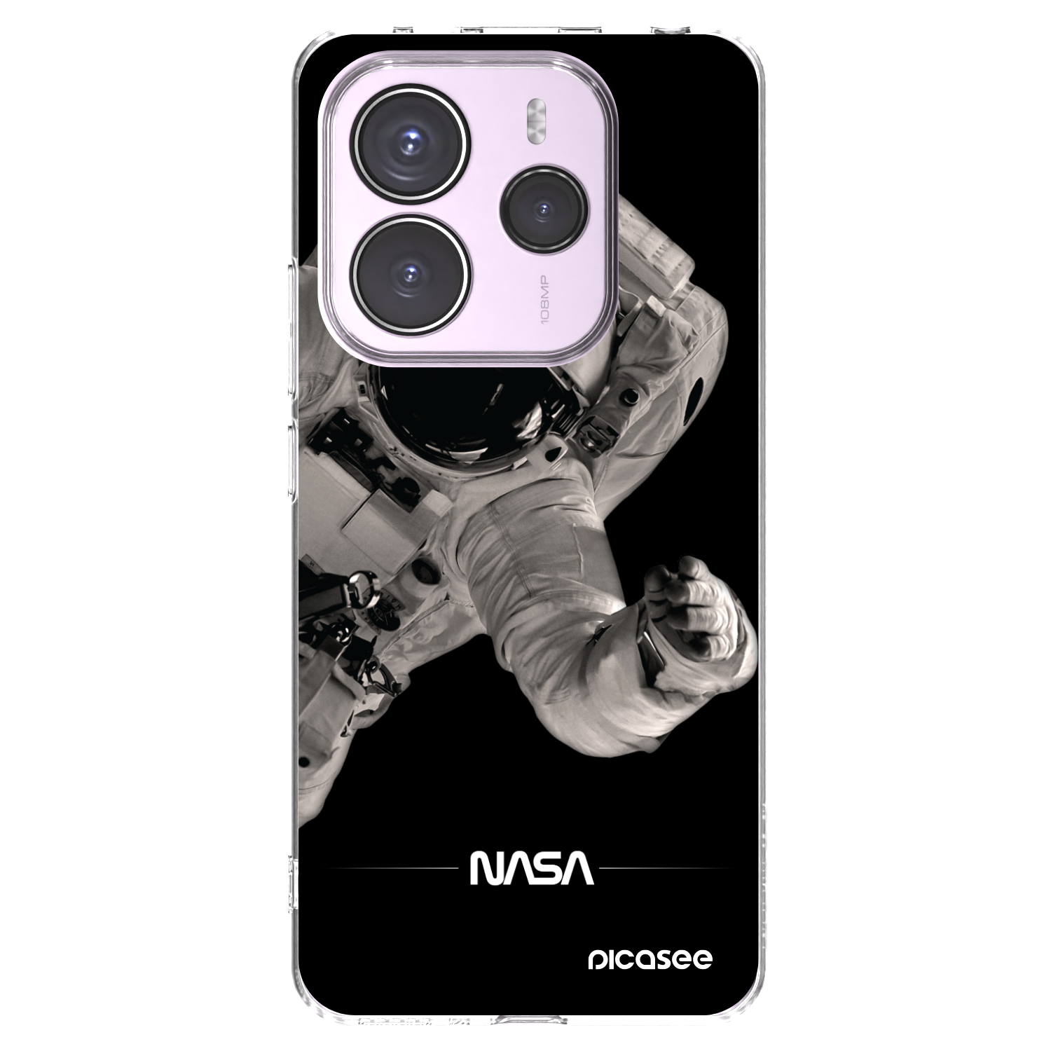 Picasee silikonový průhledný obal pro Xiaomi Redmi Note 14 5G - Astronaut Big