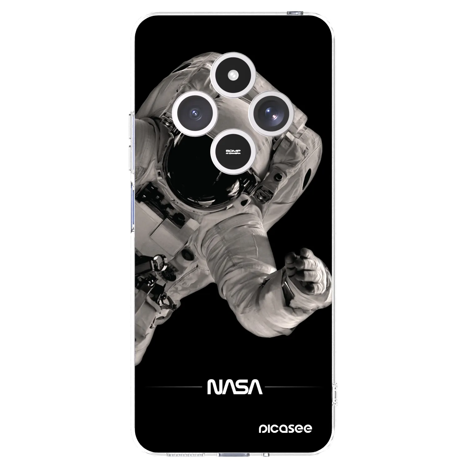 Picasee silikonový průhledný obal pro Xiaomi Redmi 14C - Astronaut Big