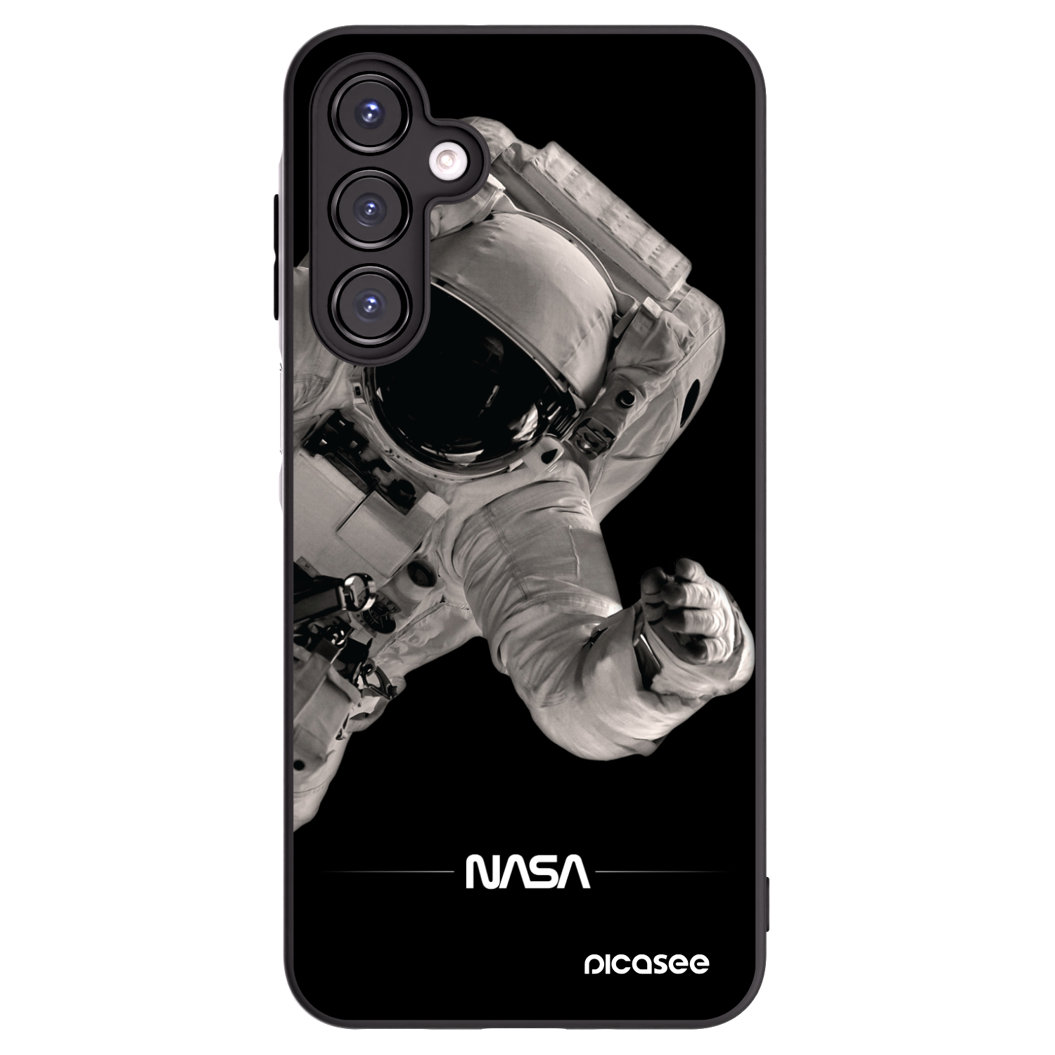 Picasee silikonový černý obal pro Samsung Galaxy A16 5G - Astronaut Big