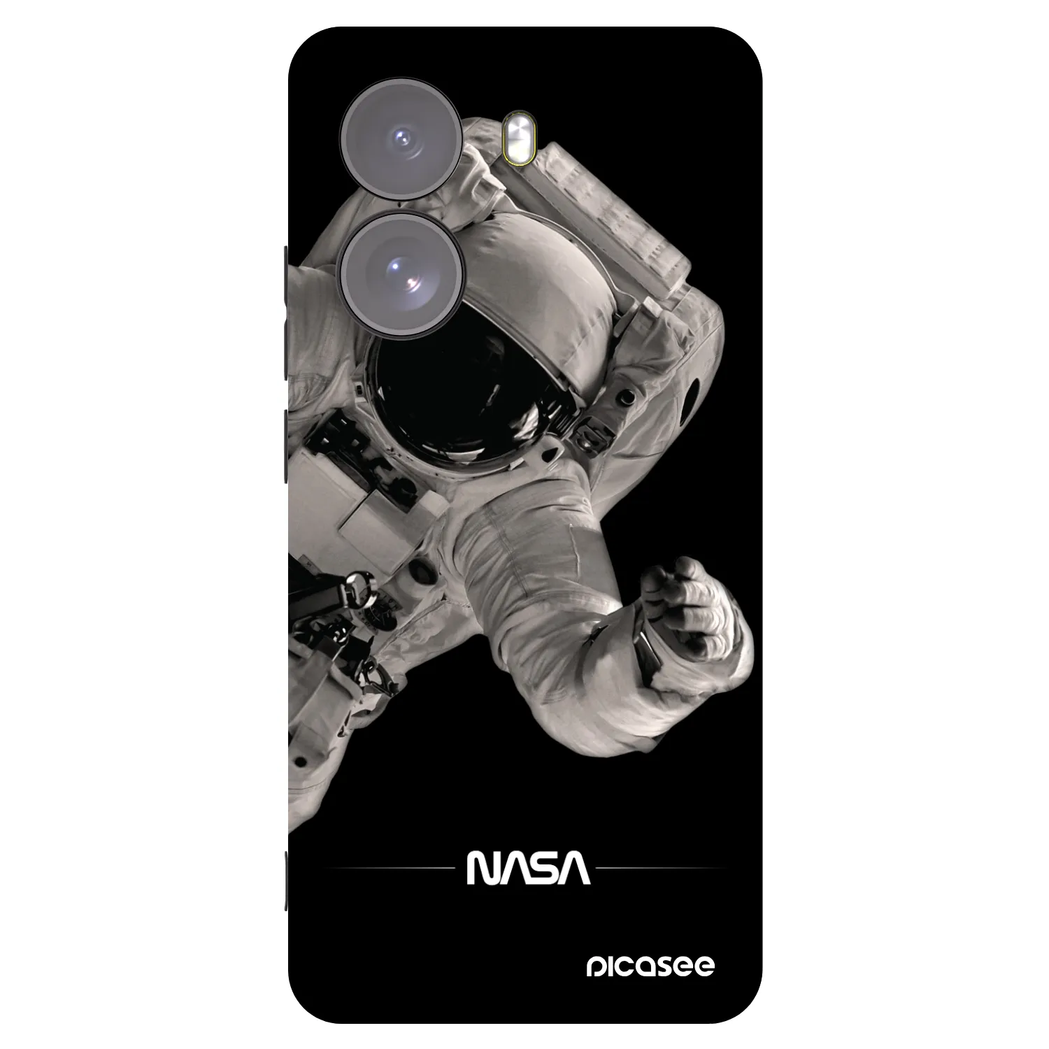 Picasee silikonový černý obal pro Xiaomi Poco X7 - Astronaut Big