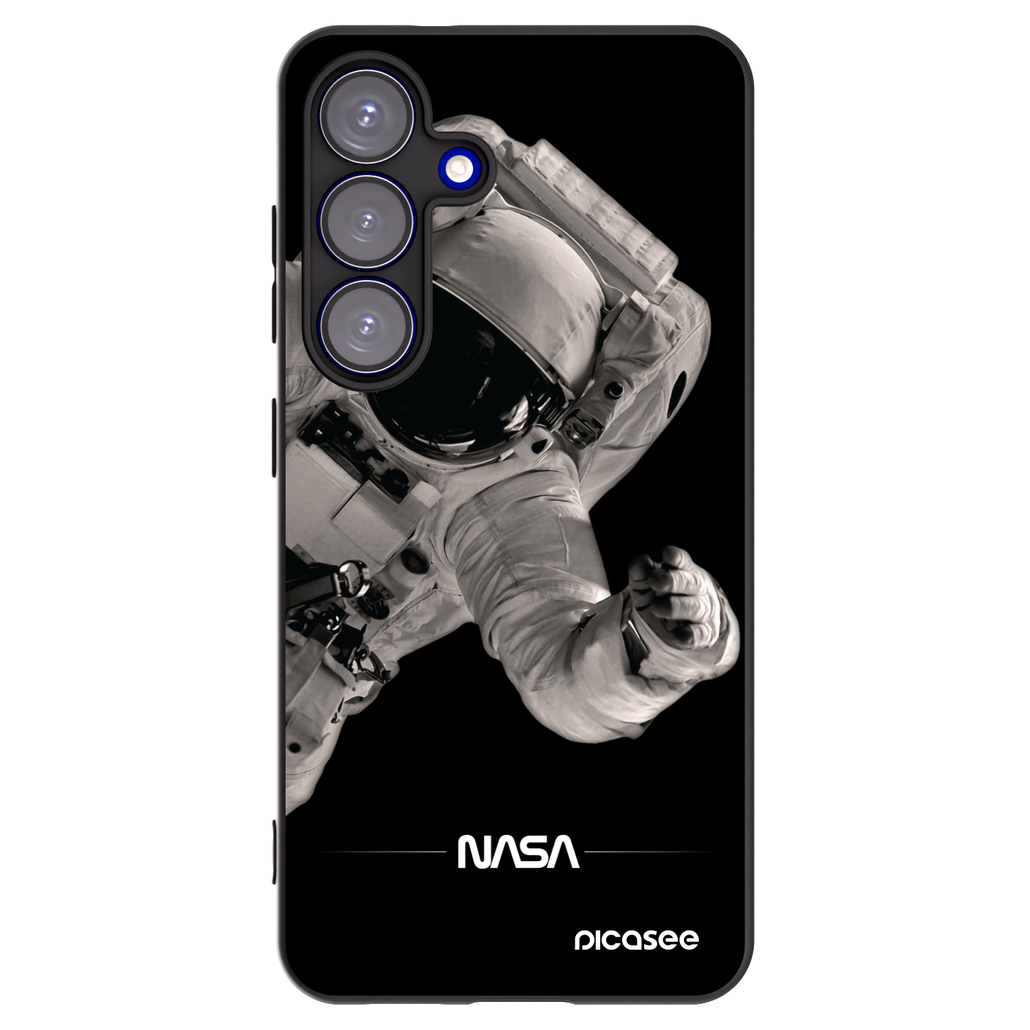 Picasee silikonový černý obal pro Samsung Galaxy S25 5G - Astronaut Big