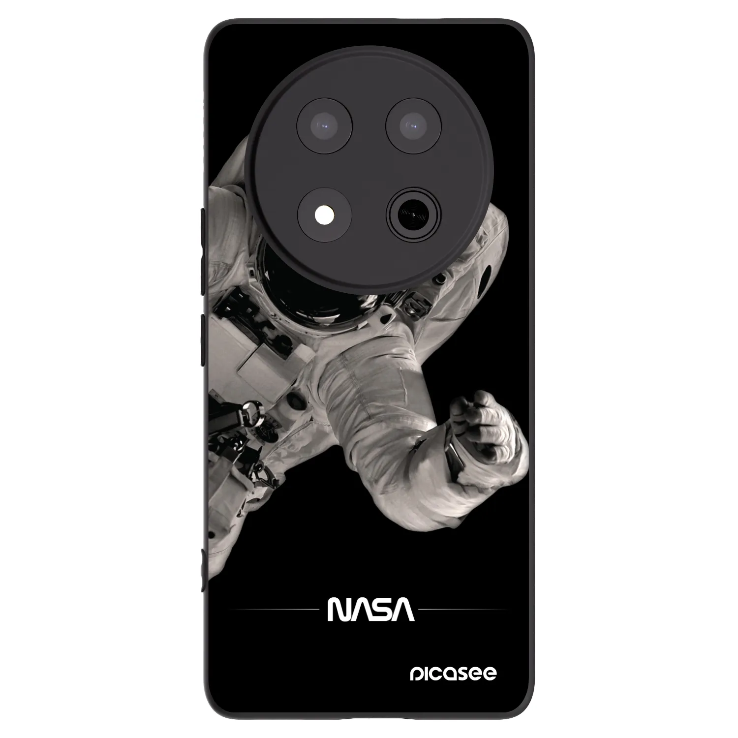 Picasee silikonový černý obal pro Honor Magic7 Lite 5G - Astronaut Big