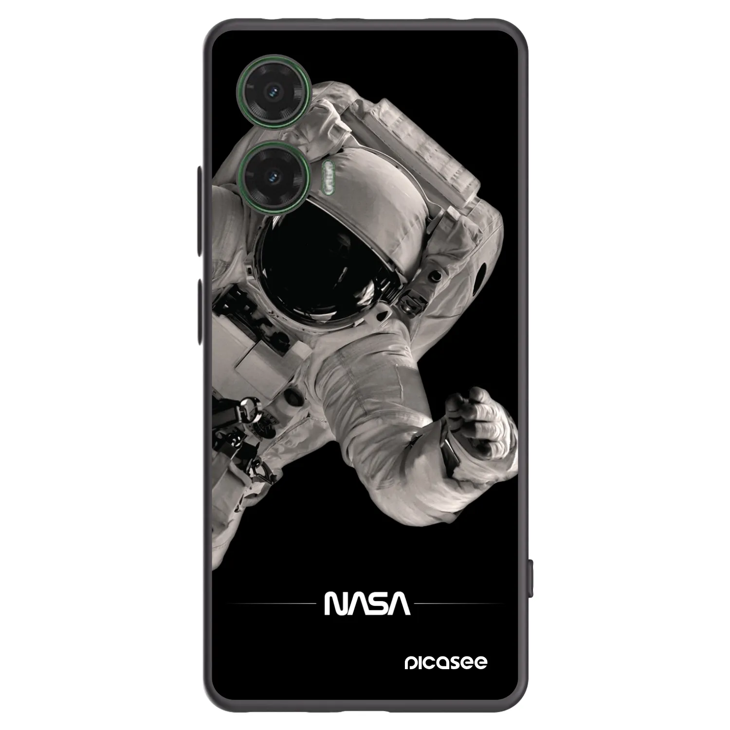 Picasee silikonový černý obal pro Motorola Moto G35 5G - Astronaut Big