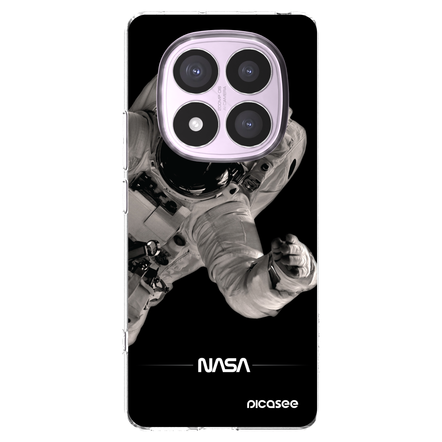 Picasee silikonový průhledný obal pro Xiaomi Redmi Note 14 Pro 4G - Astronaut Big