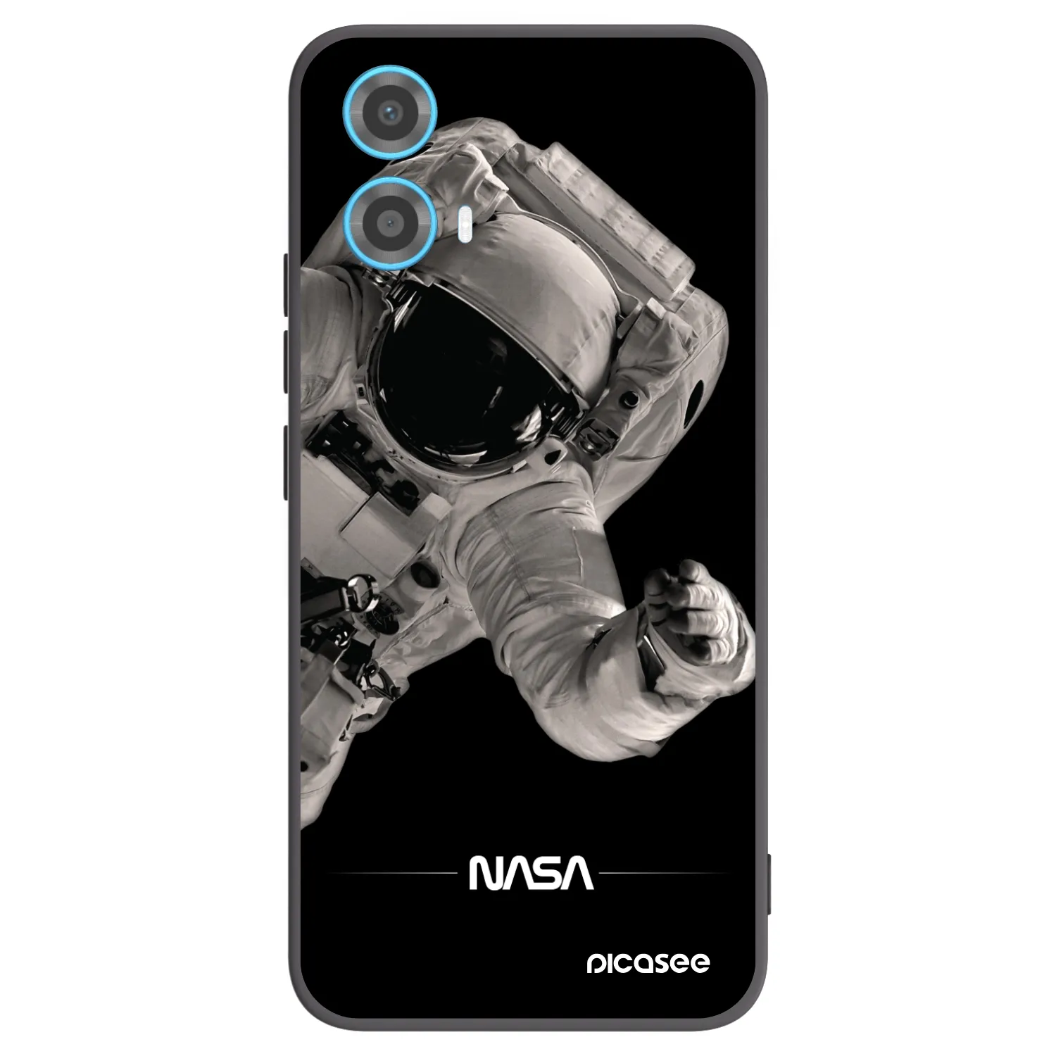 Picasee silikonový černý obal pro Motorola Moto G34 5G - Astronaut Big