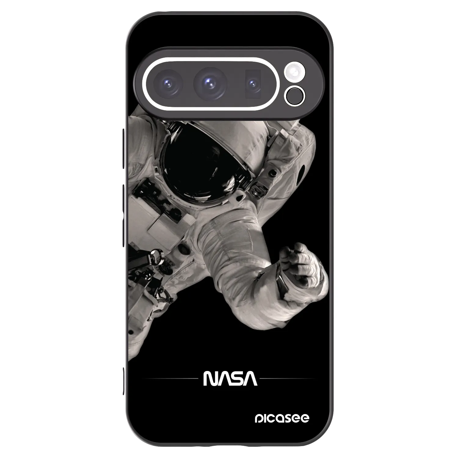 Picasee silikonový černý obal pro Google Pixel 9 Pro - Astronaut Big