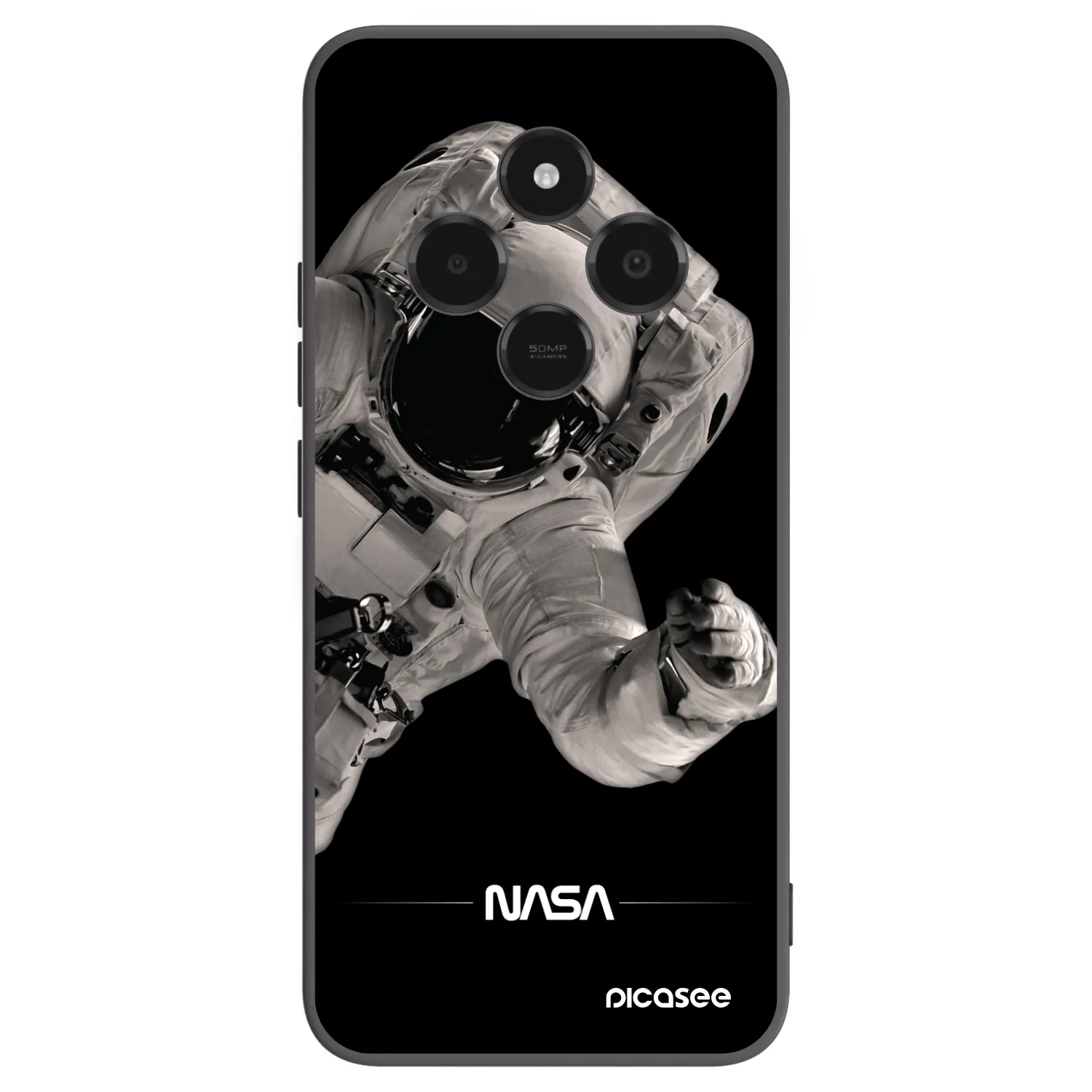 Picasee silikonový černý obal pro Xiaomi Poco C75 - Astronaut Big