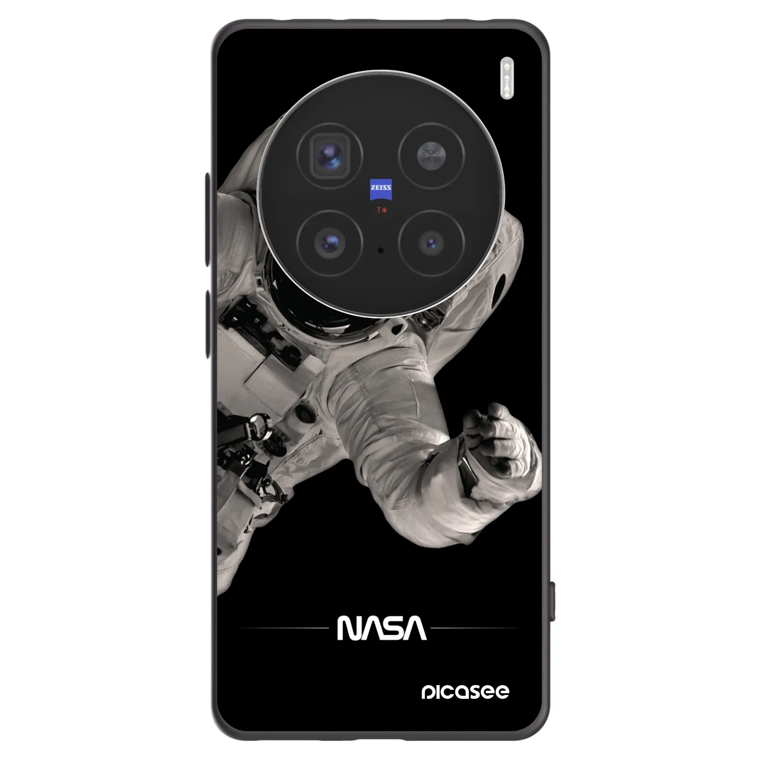 Picasee silikonový černý obal pro Vivo X200 Pro - Astronaut Big