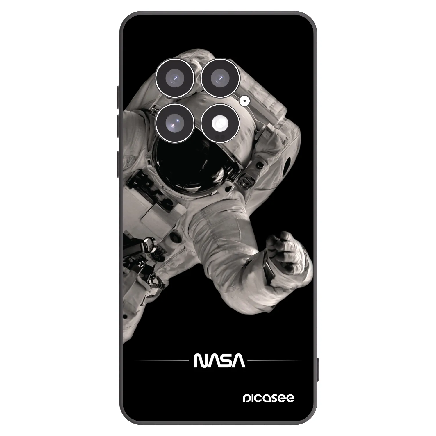 Picasee silikonový černý obal pro OnePlus 13 5G - Astronaut Big