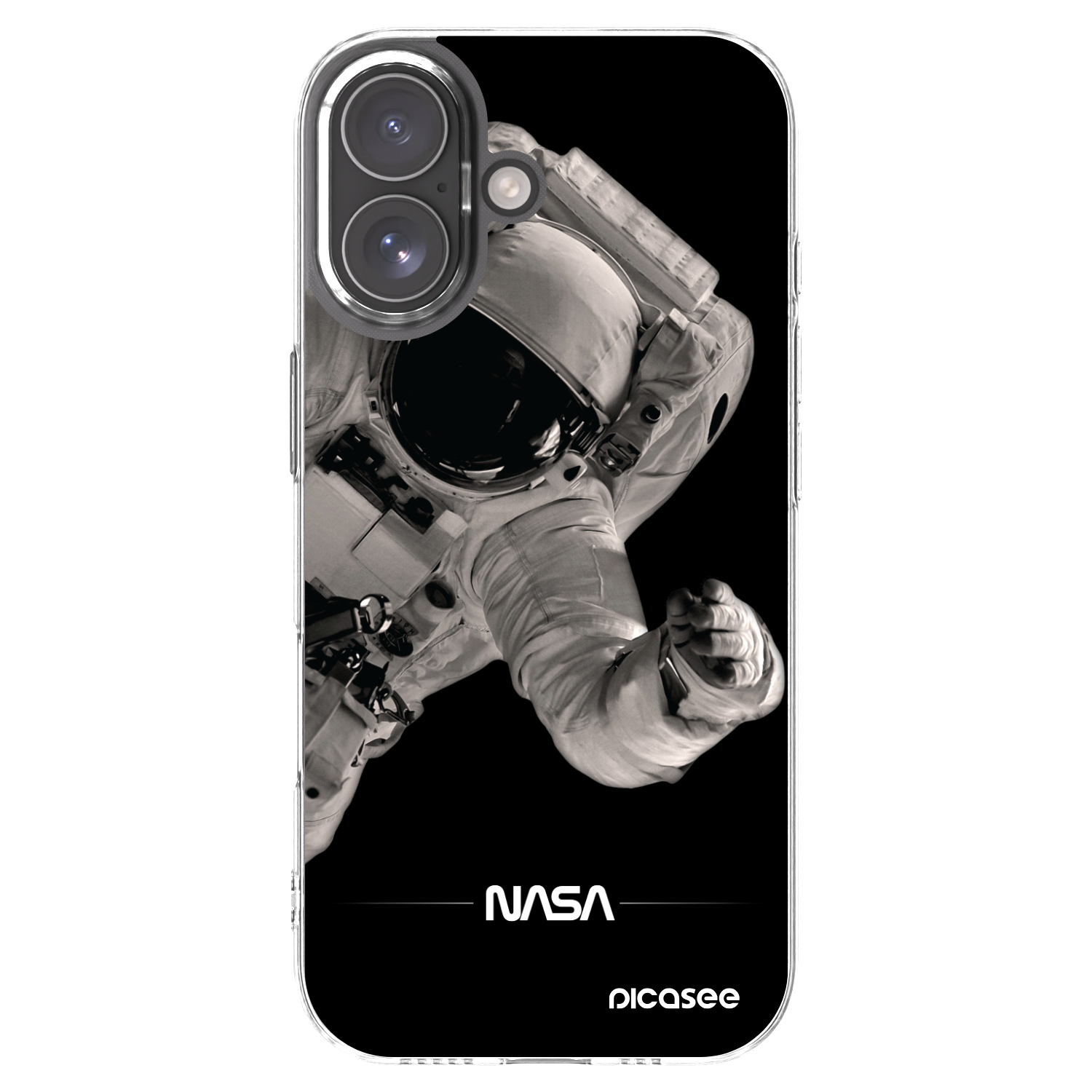 Picasee silikonový průhledný obal pro Apple iPhone 17 - Astronaut Big