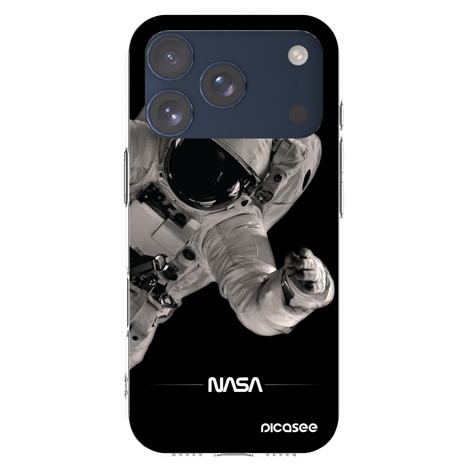 Picasee silikonový průhledný obal pro Apple iPhone 17 Pro - Astronaut Big
