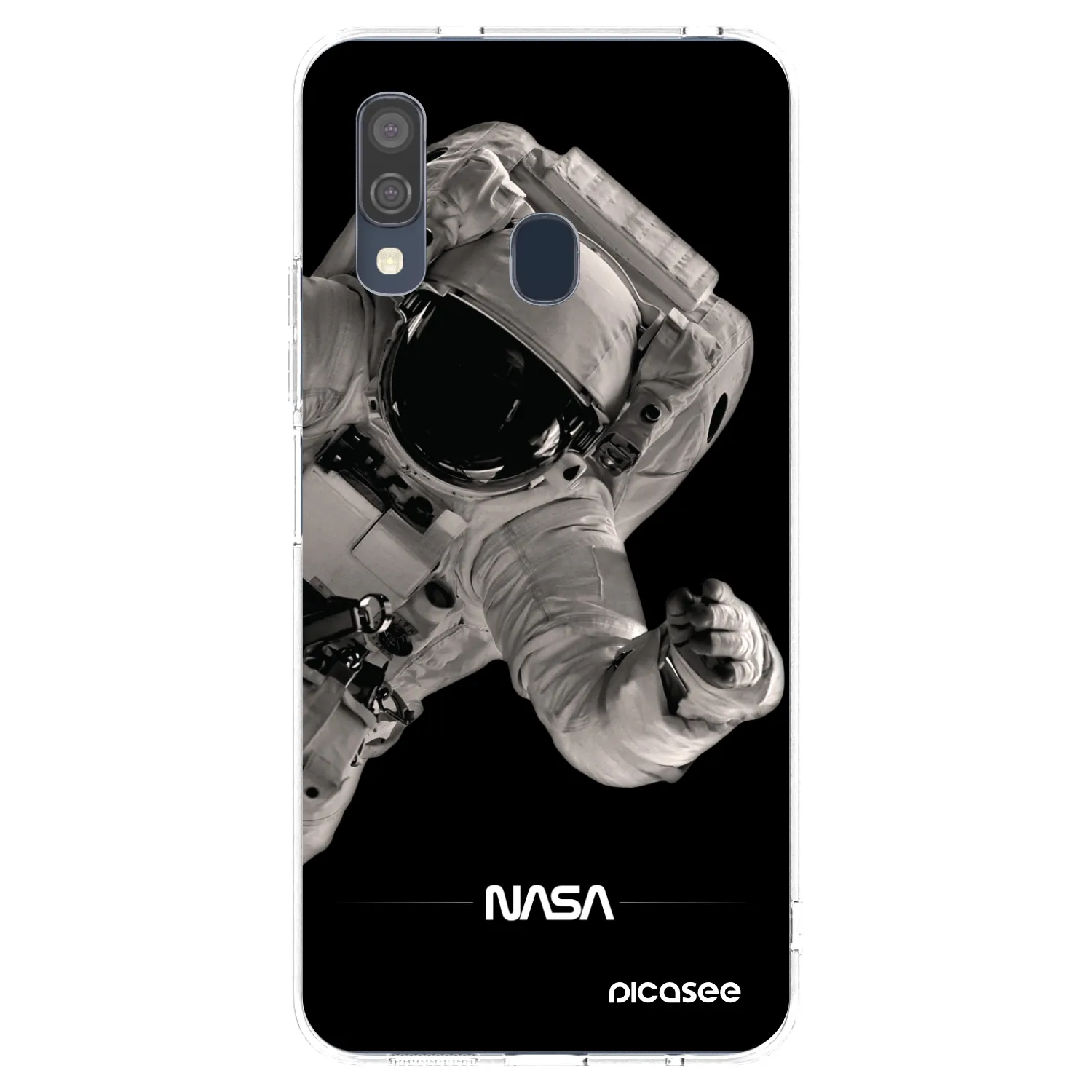 Picasee silikonový průhledný obal pro Samsung Galaxy A40 A405F - Astronaut Big