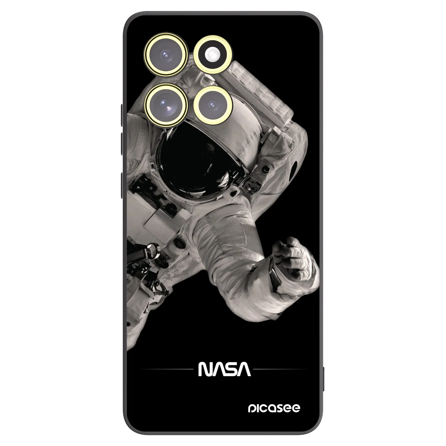 Picasee silikonový černý obal pro Motorola Moto G86 5G - Astronaut Big