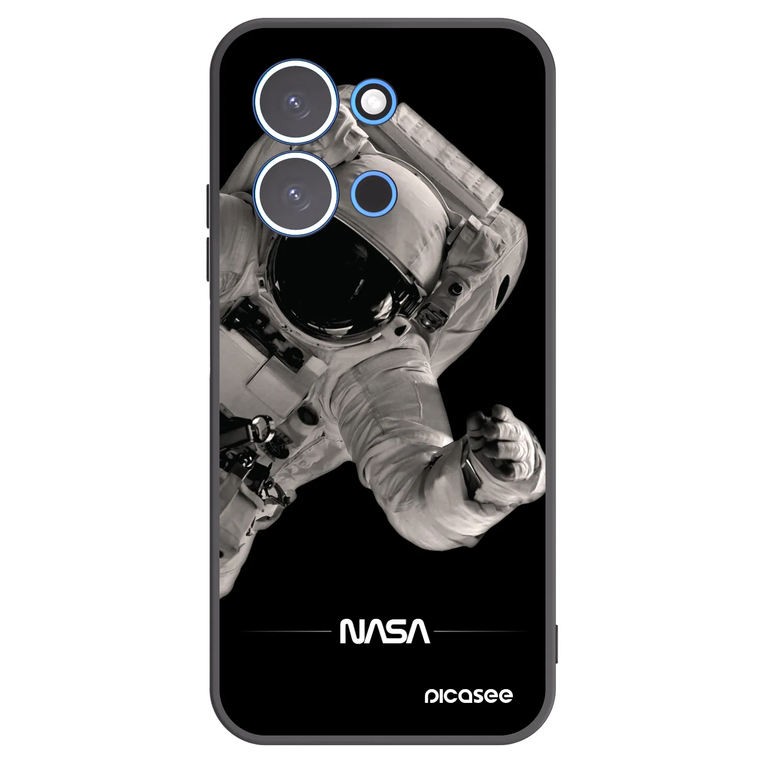 Picasee silikonový černý obal pro Xiaomi Redmi 15C 4G - Astronaut Big
