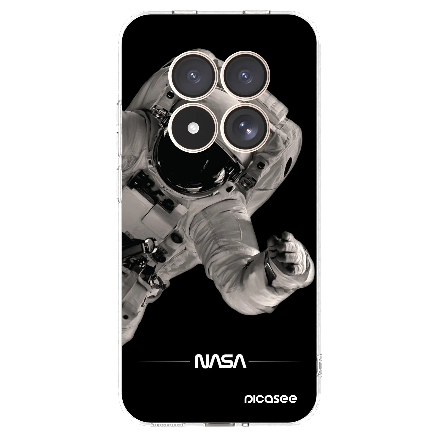 Picasee silikonový průhledný obal pro Xiaomi Redmi Note 15 Pro 4G - Astronaut Big
