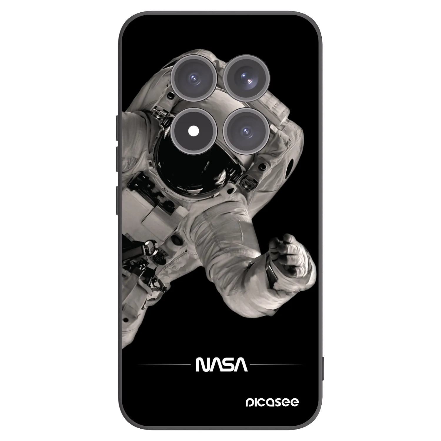 Picasee silikonový černý obal pro Xiaomi Redmi Note 15 Pro+ - Astronaut Big