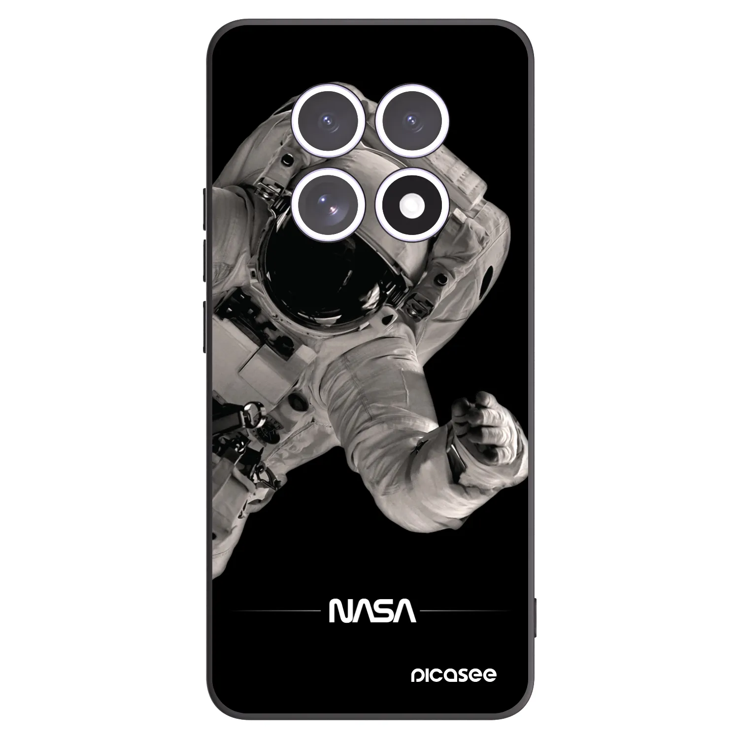 Picasee silikonový černý obal pro Xiaomi Redmi Note 15 - Astronaut Big