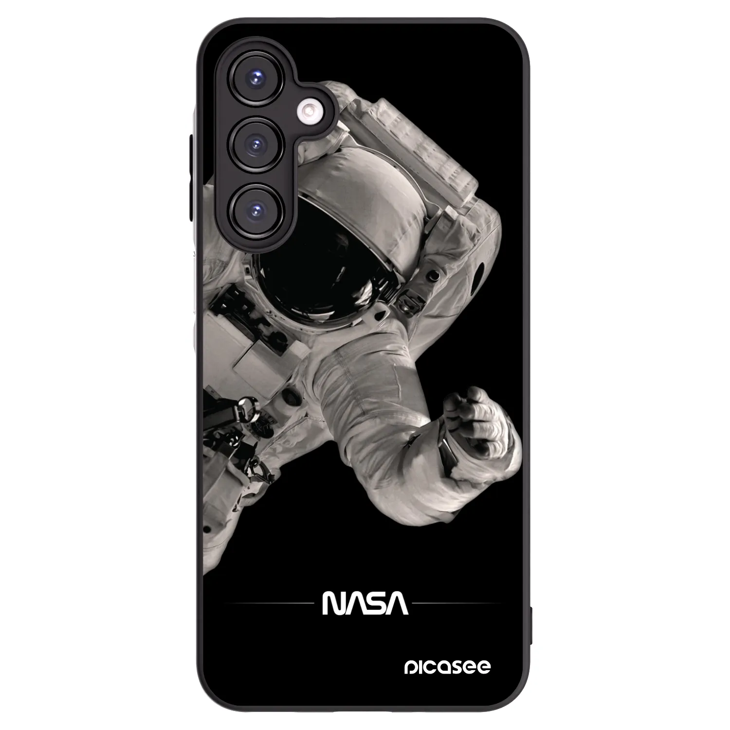 Picasee silikonový černý obal pro Samsung Galaxy A16 4G - Astronaut Big