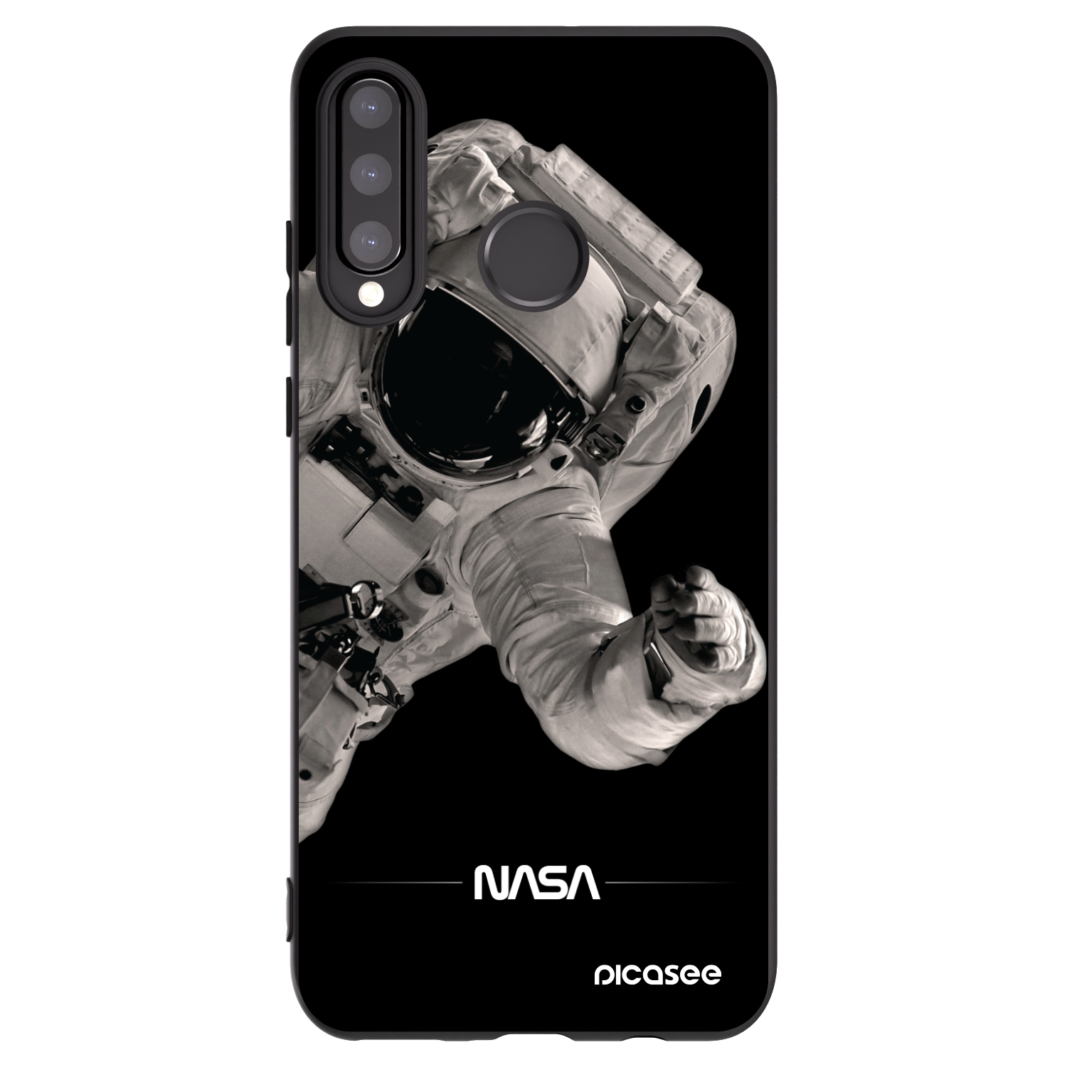 Picasee silikonový černý obal pro Huawei P30 Lite - Astronaut Big