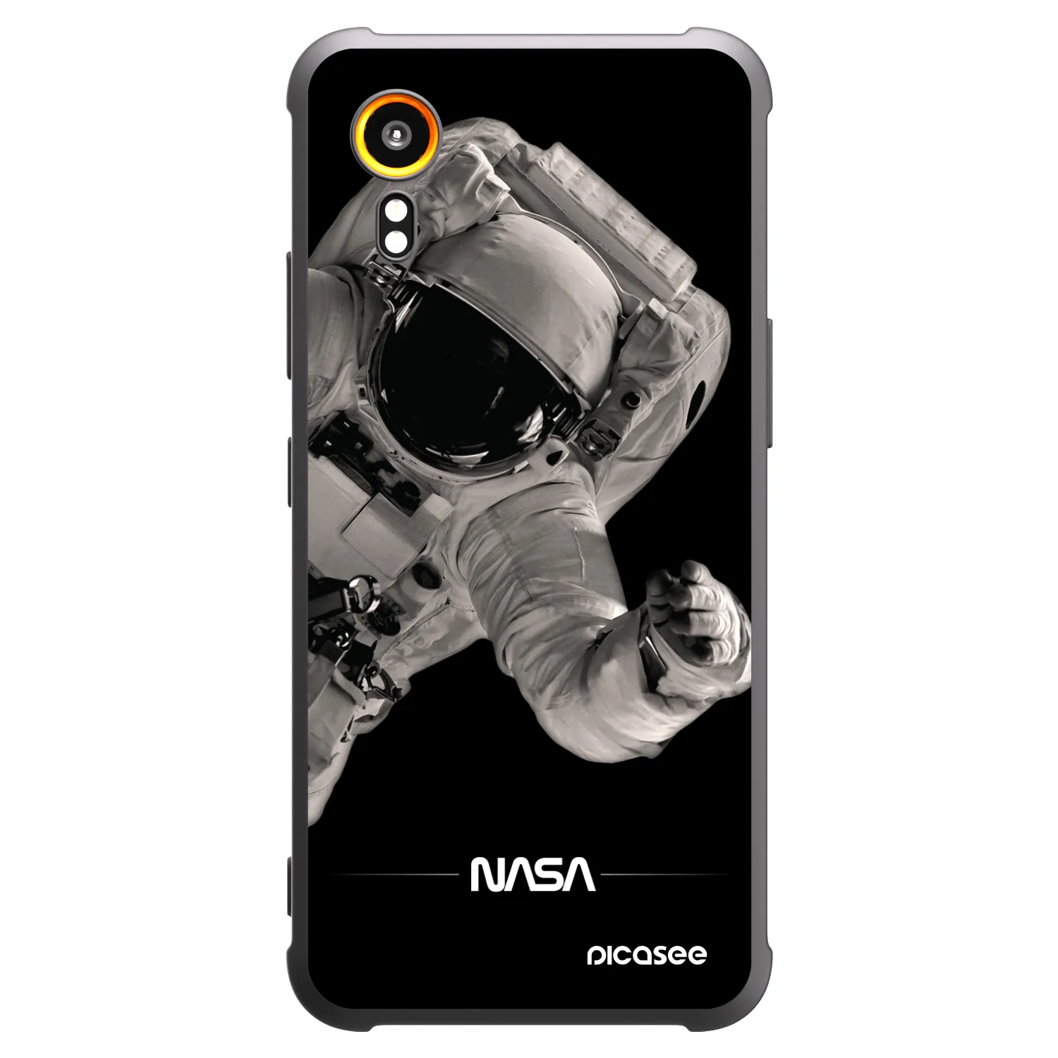 Picasee silikonový černý obal pro Samsung Galaxy Xcover 7 - Astronaut Big