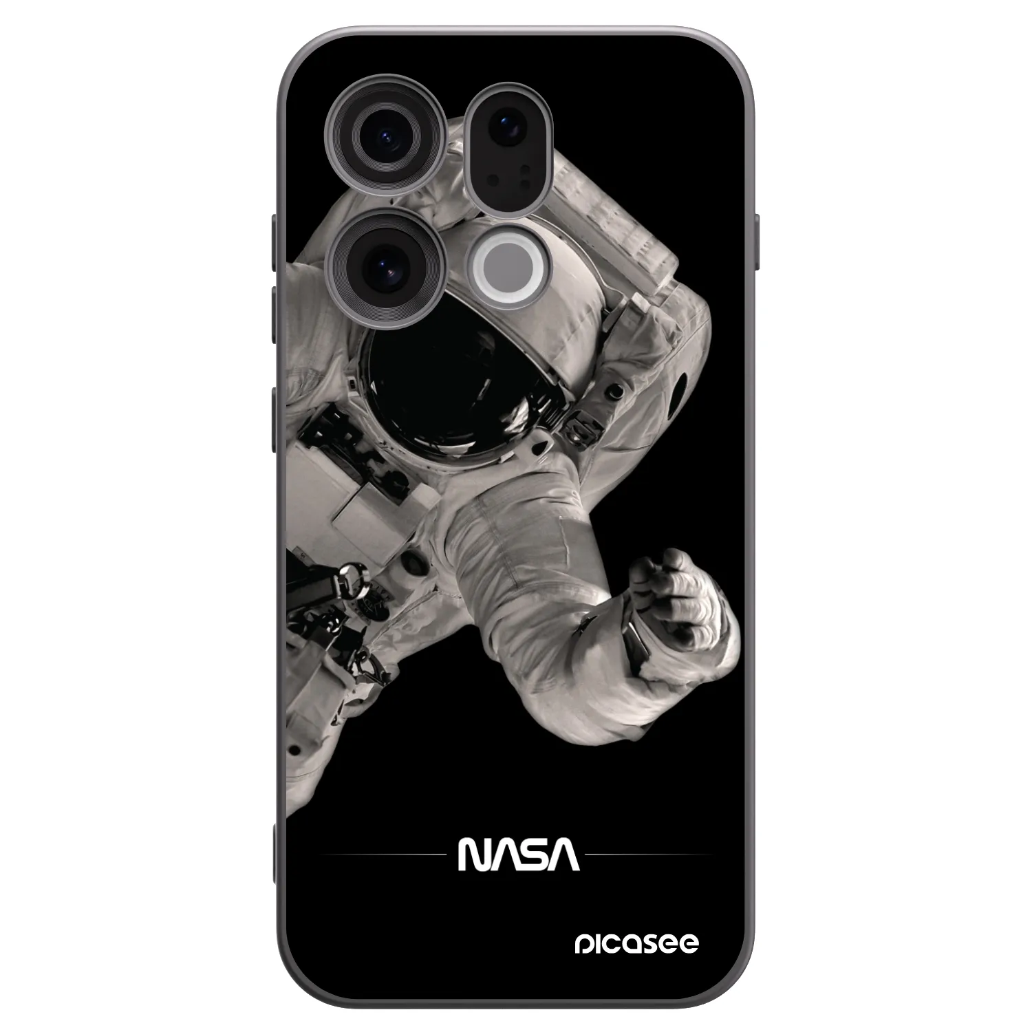 Picasee silikonový černý obal pro OPPO Find X9 - Astronaut Big