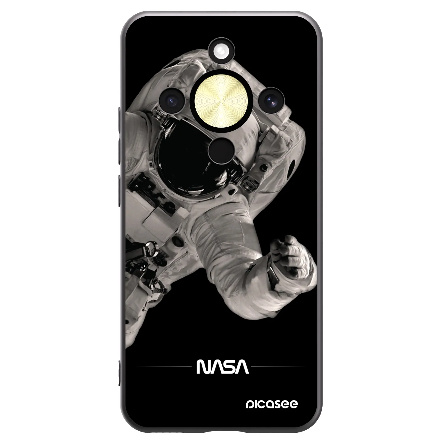 Picasee silikonový černý obal pro Honor Magic8 Lite 5G - Astronaut Big