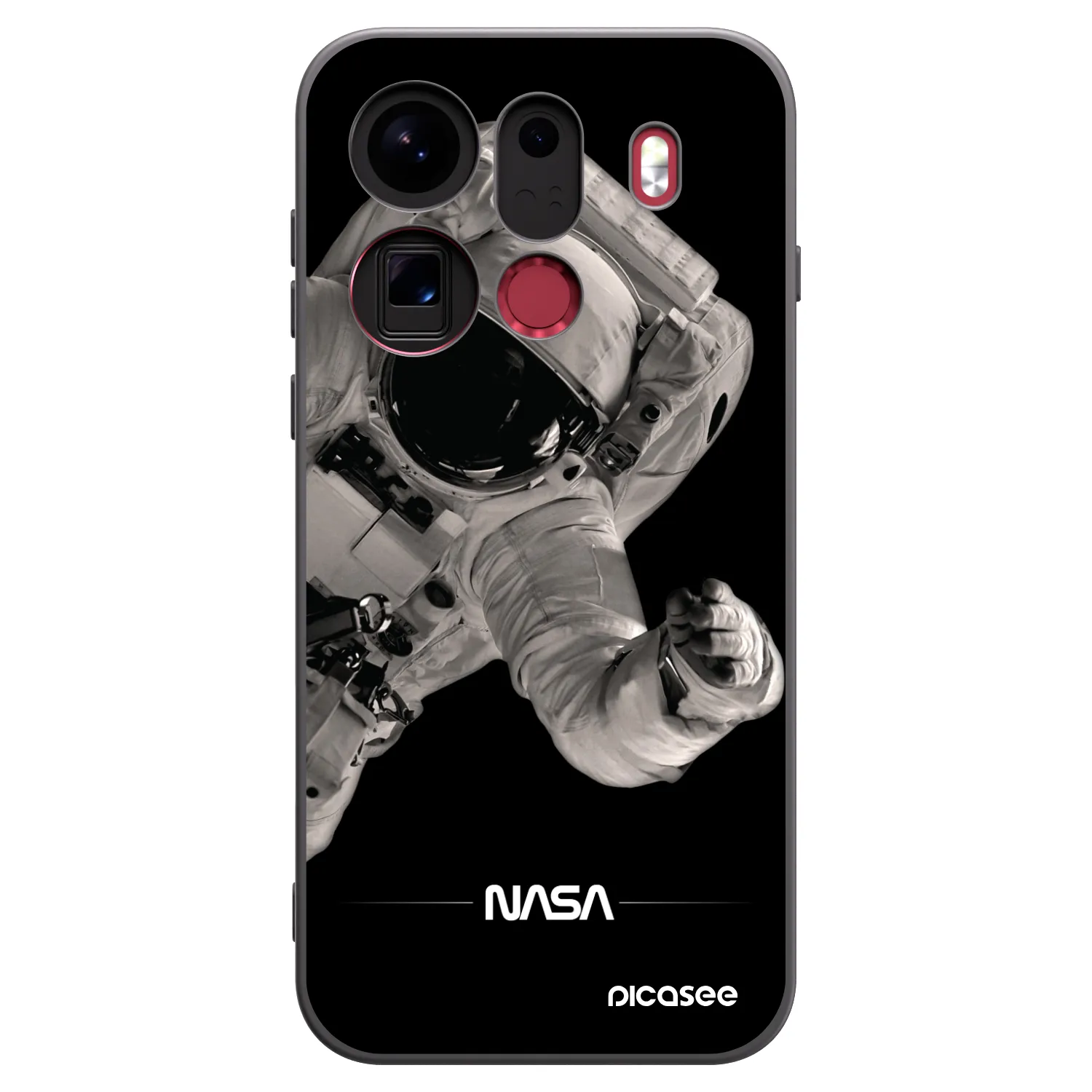 Picasee silikonový černý obal pro OPPO Find X9 Pro - Astronaut Big