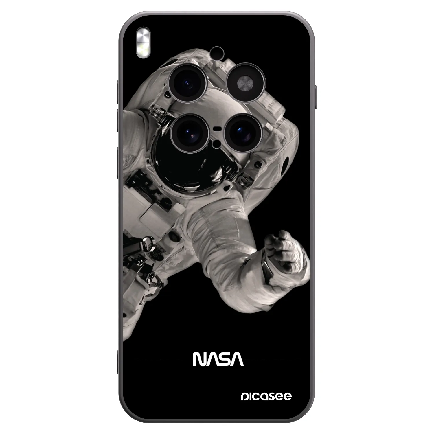 Picasee silikonový černý obal pro Vivo X300 Pro - Astronaut Big