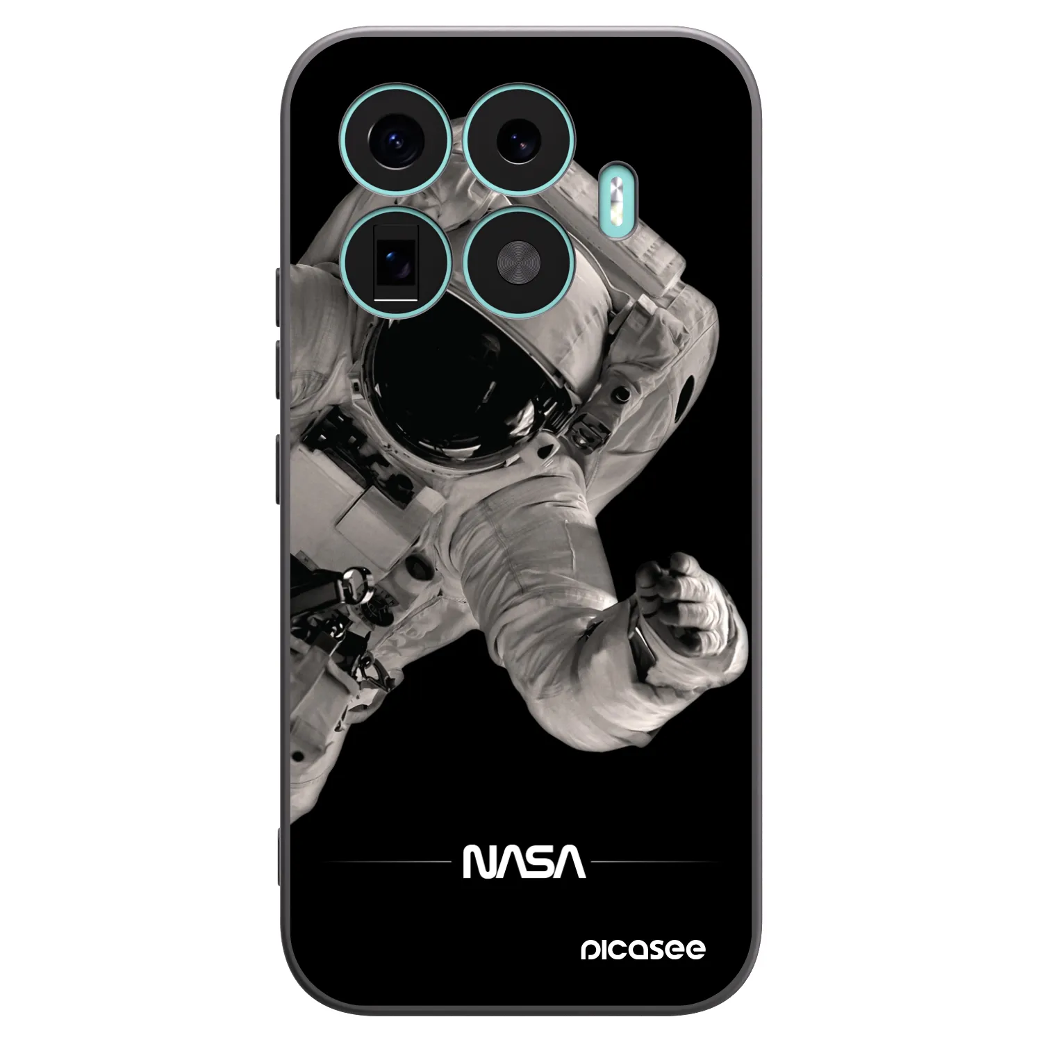 Picasee silikonový černý obal pro Xiaomi 17T - Astronaut Big