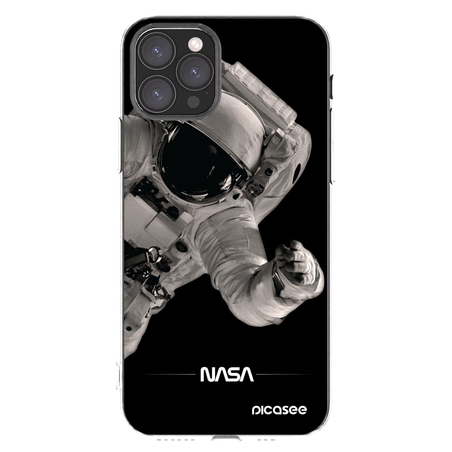 Picasee silikonový průhledný obal pro Apple iPhone 11 Pro - Astronaut Big