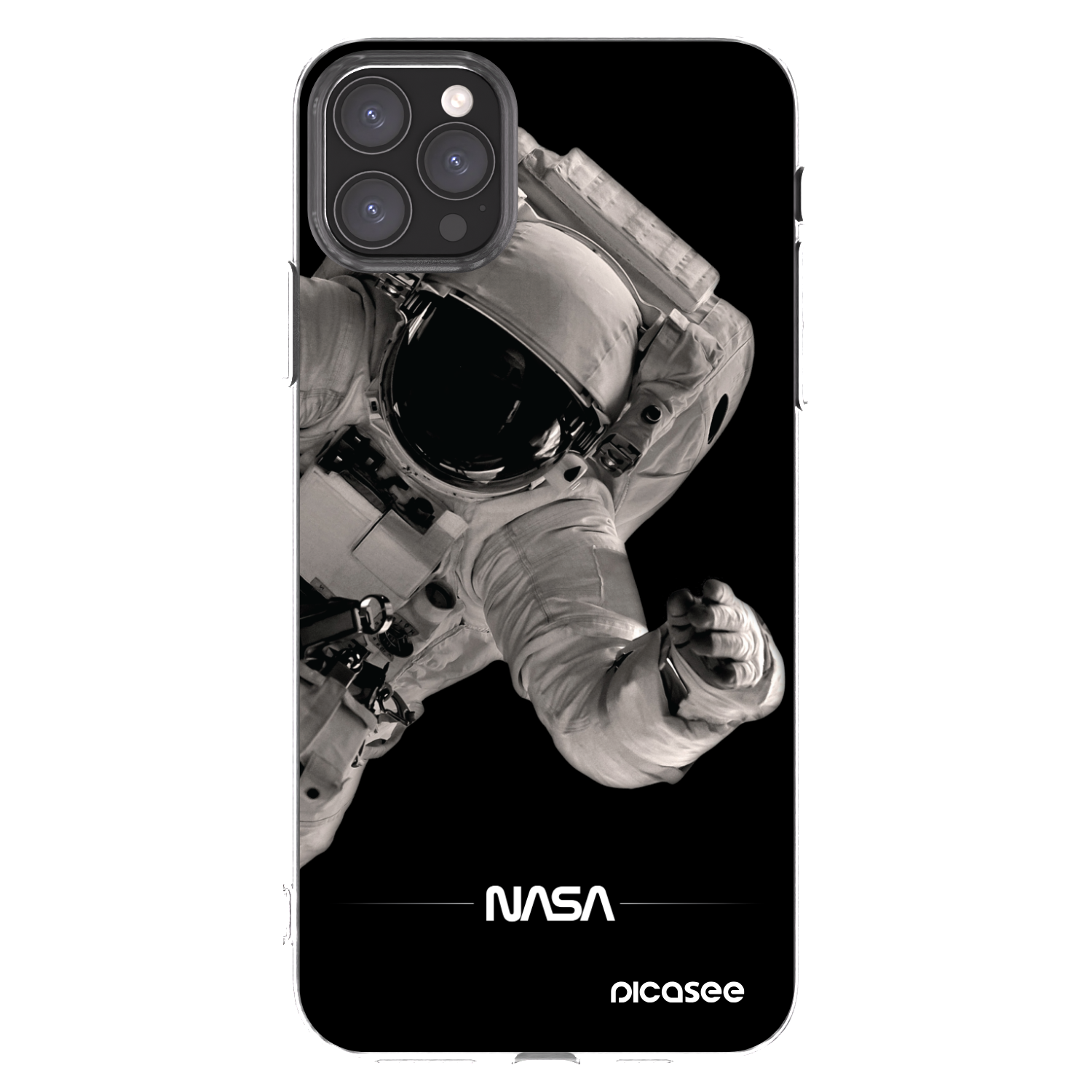 Picasee silikonový průhledný obal pro Apple iPhone 11 Pro Max - Astronaut Big