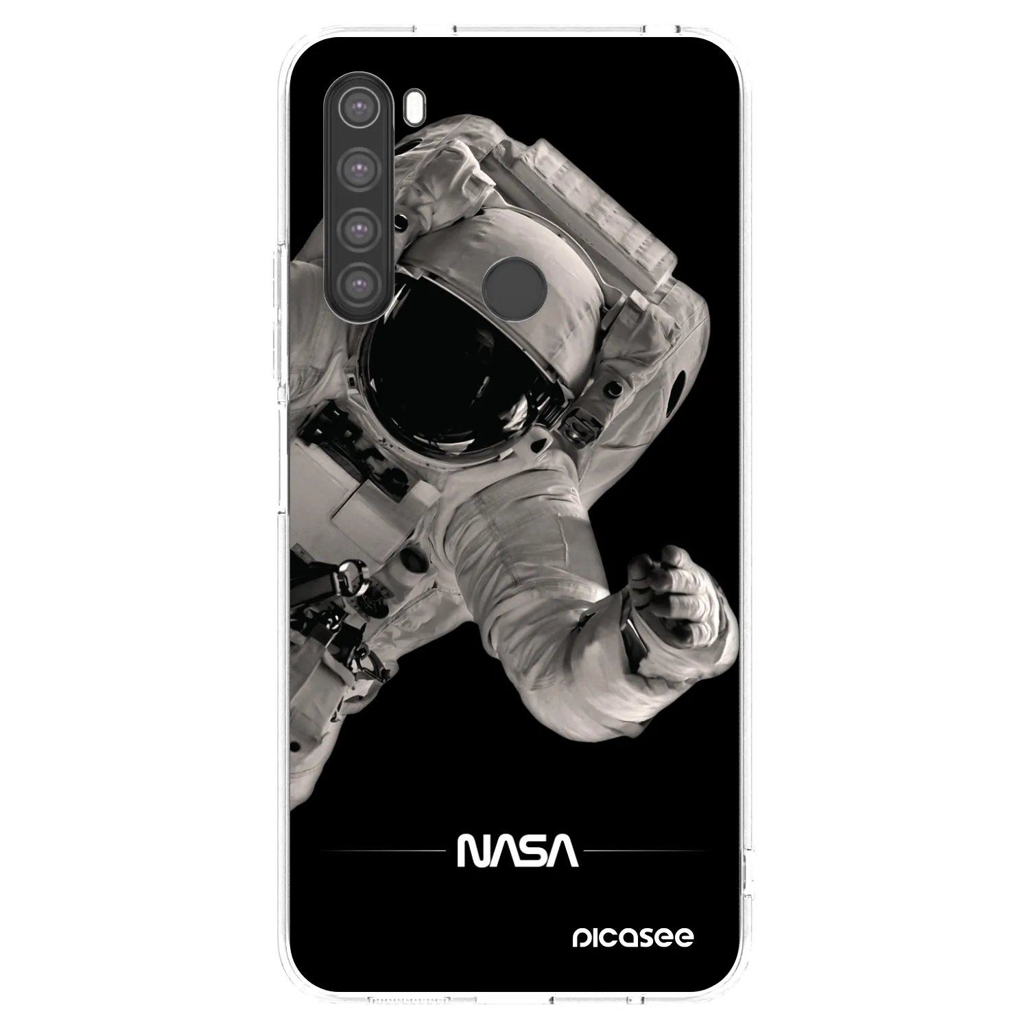 Picasee silikonový průhledný obal pro Xiaomi Redmi Note 8 - Astronaut Big