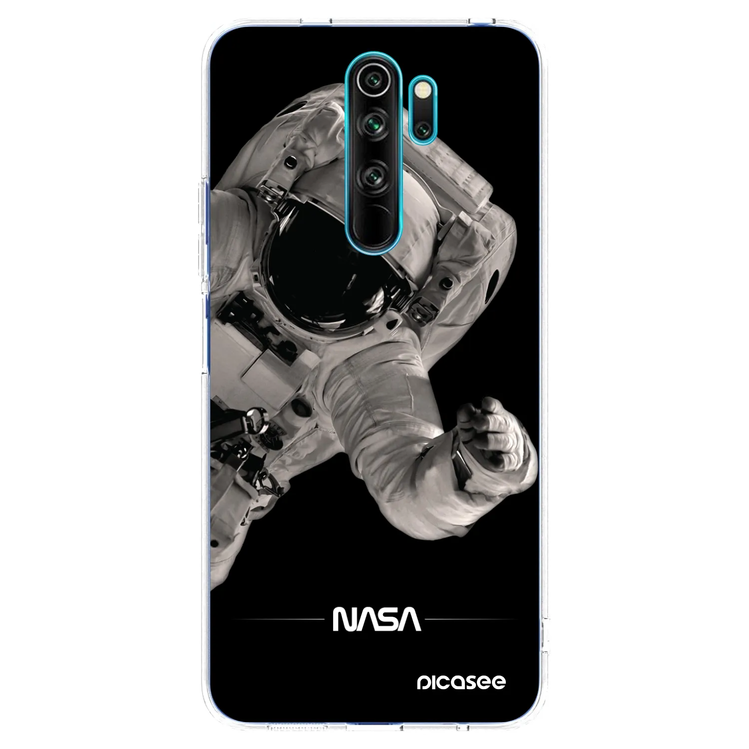 Picasee silikonový průhledný obal pro Xiaomi Redmi Note 8 Pro - Astronaut Big
