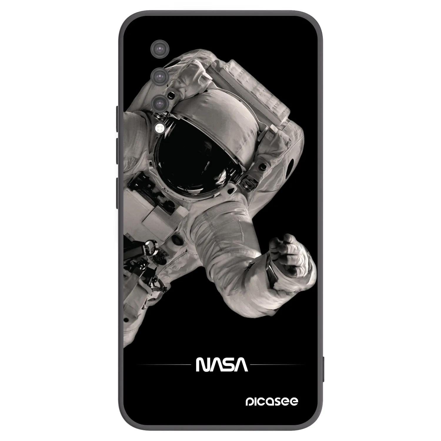 Picasee silikonový černý obal pro Xiaomi Mi 9 Lite - Astronaut Big