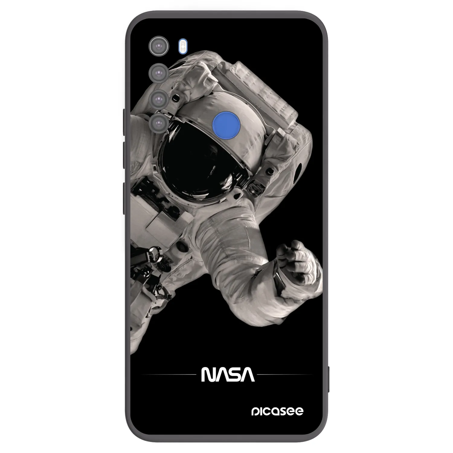 Picasee silikonový černý obal pro Xiaomi Redmi Note 8T - Astronaut Big