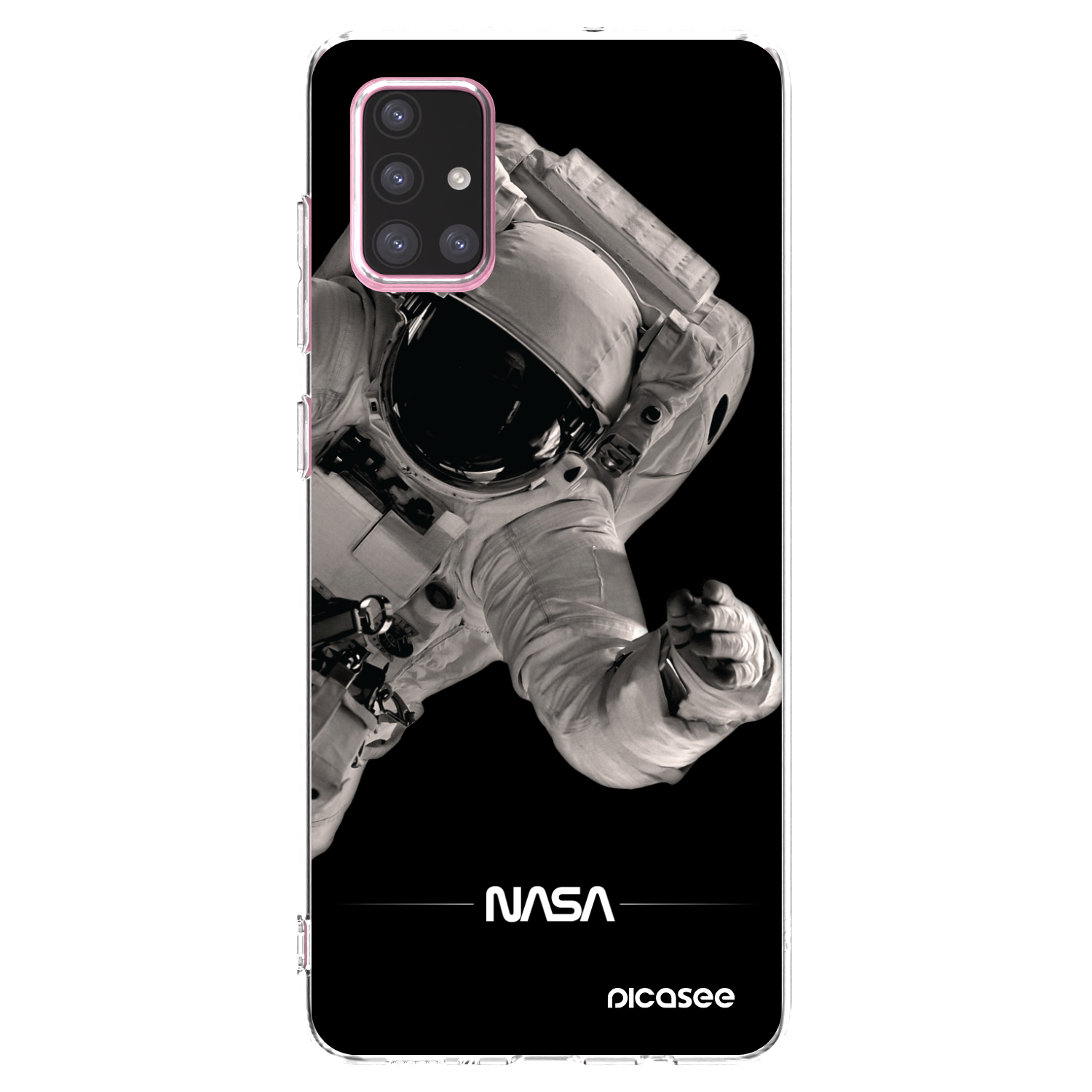 Picasee silikonový průhledný obal pro Samsung Galaxy A71 A715F - Astronaut Big