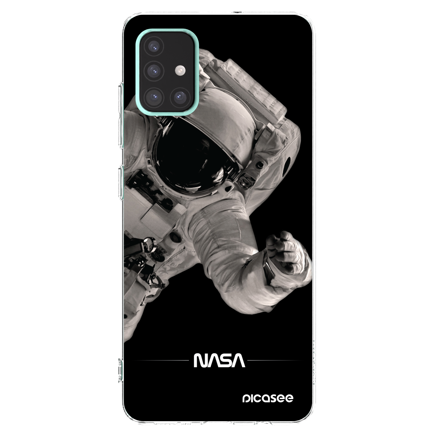 Picasee silikonový průhledný obal pro Samsung Galaxy A51 A515F - Astronaut Big