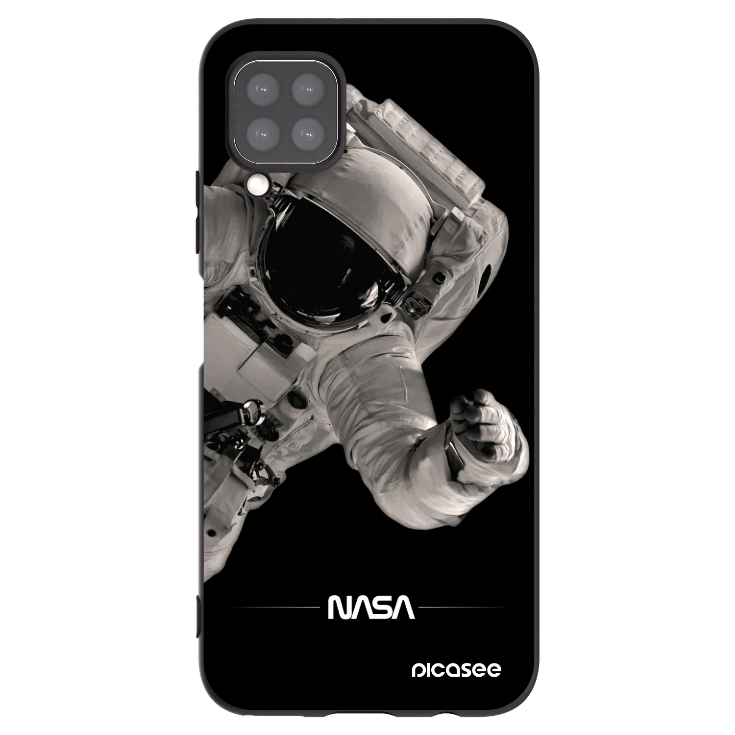 Picasee silikonový černý obal pro Huawei P40 Lite - Astronaut Big