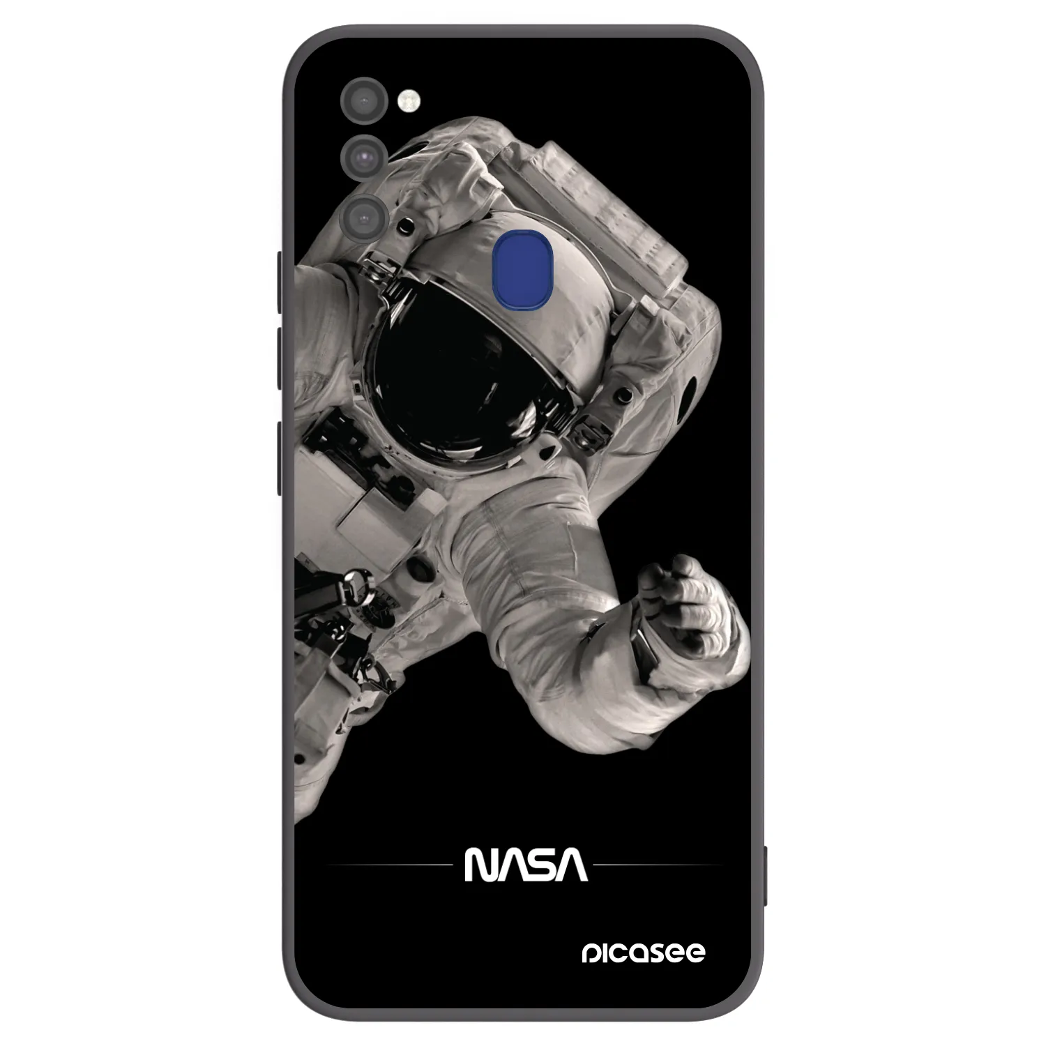 Picasee silikonový černý obal pro Samsung Galaxy M21 M215F - Astronaut Big