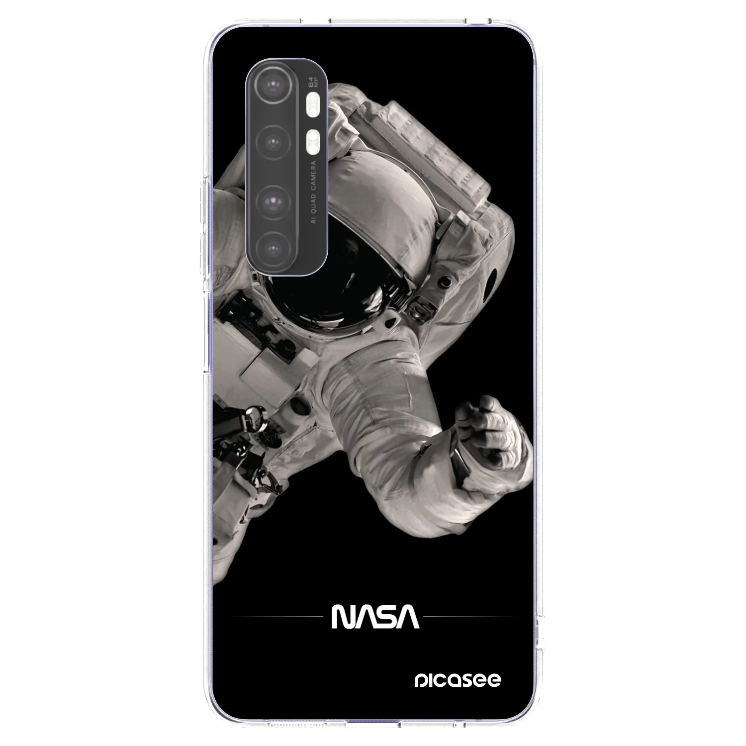 Picasee silikonový průhledný obal pro Xiaomi Mi Note 10 Lite - Astronaut Big
