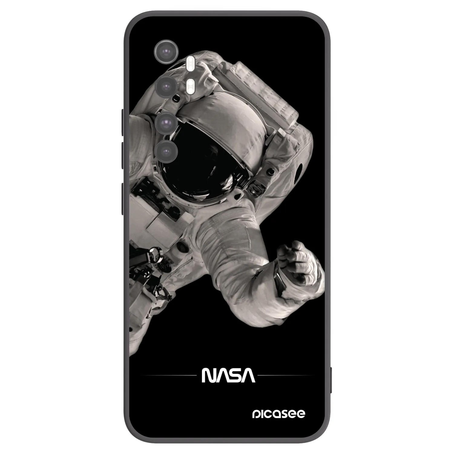 Picasee silikonový černý obal pro Xiaomi Mi Note 10 Lite - Astronaut Big