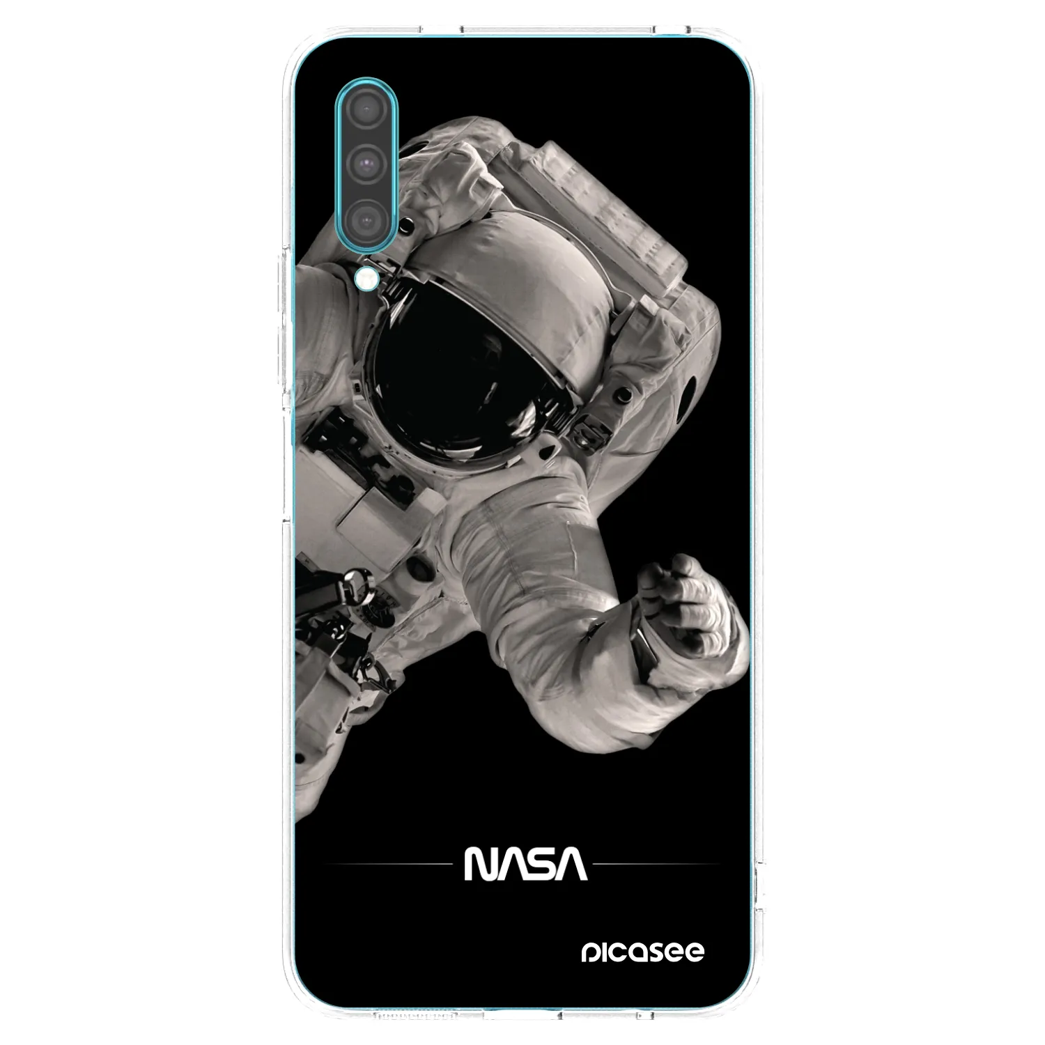 Picasee silikonový průhledný obal pro Samsung Galaxy A30s A307F - Astronaut Big