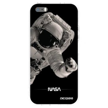 Picasee silikonový průhledný obal pro Apple iPhone 5/5S/SE - Astronaut Big