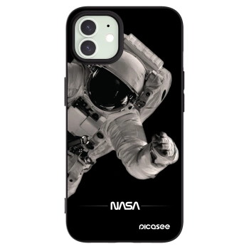 Picasee silikonový černý obal pro Apple iPhone 12 - Astronaut Big