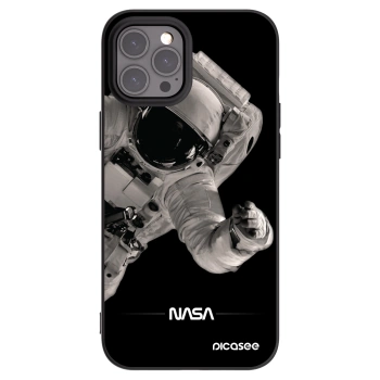 Picasee silikonový černý obal pro Apple iPhone 12 Pro Max - Astronaut Big