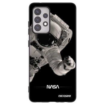 Picasee silikonový černý obal pro Samsung Galaxy A52 5G A525F - Astronaut Big