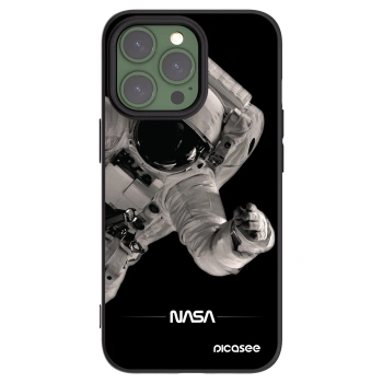 Picasee silikonový černý obal pro Apple iPhone 13 Pro - Astronaut Big